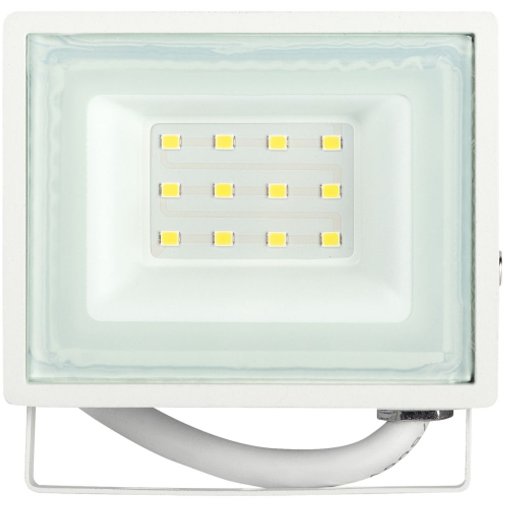 Прожектор светодиодный уличный ЭРА LPR-023-W-65K-010 10Вт 6500K IP65 гарантия 2 года белый