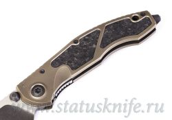 Нож CKF Sokosha Duotone  (A.Marfione, А.Малышев, М390, титан, карбон, циркути, цирконий)фотография - 4