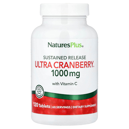 NaturesPlus, Ultra Cranberry™, продукт с длительным высвобождением, 120 таблеток