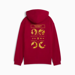 PUMA X HARRY POTTER ТОЛСТОВКА СВОБОДНОГО КРОЯ С КАПЮШОНОМ, КРАСНЫЙ