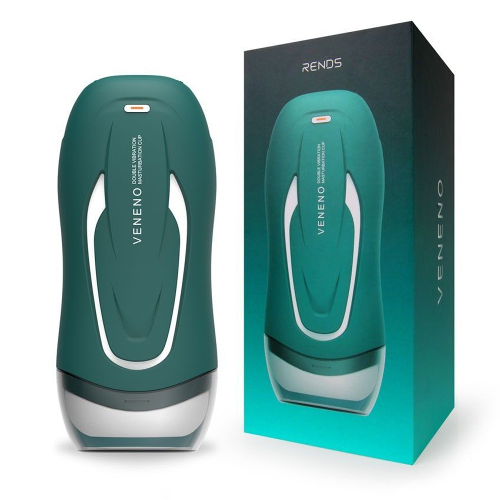 Зеленый вибромастурбатор с голосовым сопровождением Veneno (Цвет: зеленый)