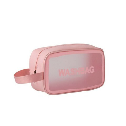Косметичка водонепроницаемая Washbag сумка с ручкой органайзер косметичка для бассейна душа роддома, розовая 22*8*12см