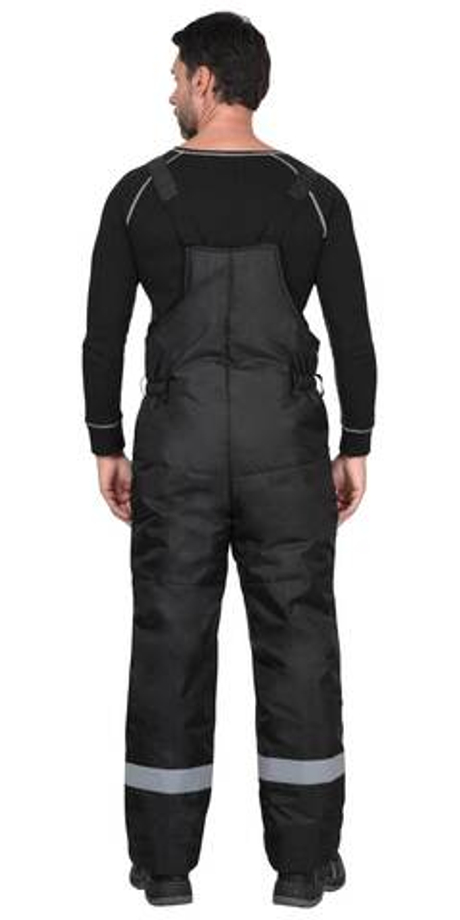 Полукомбинезон мужской зимний универсальный, черный, СОП 50мм