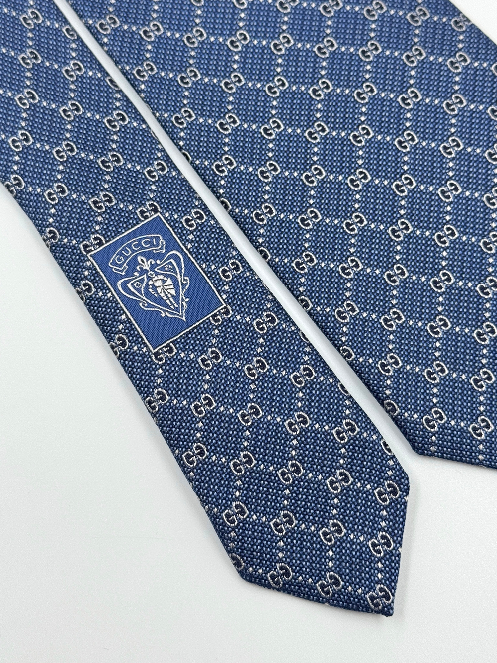 Галстук синий Gucci