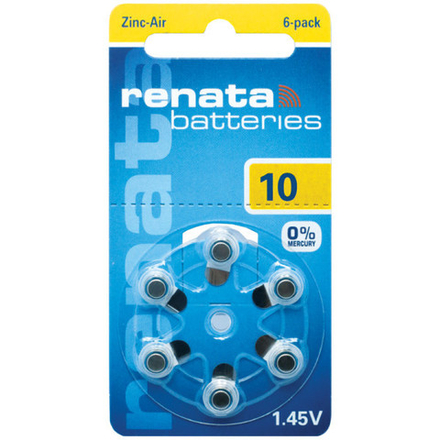 Батарейка для слуховых аппаратов ZA10 Renata