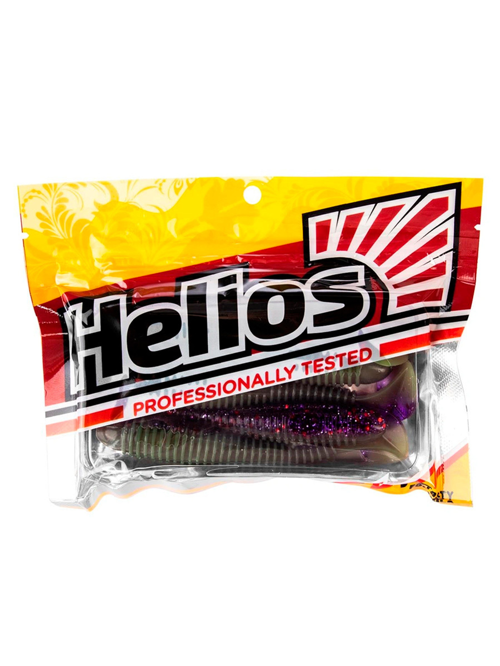 Виброхвост Helios Catcher 3,55"/9 см Black & Pearl 5шт. (HS-2-028)