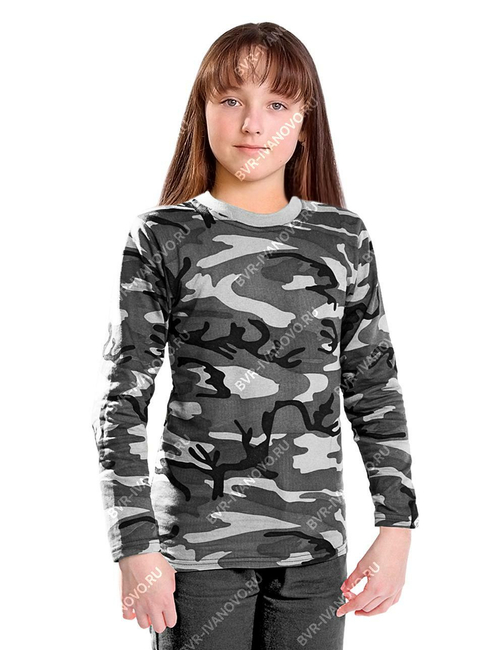 Толстовка детская (футер 2-х нитка с начёсом, серый КМФ)