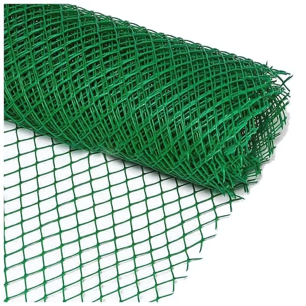 Решетка садовая 20*20 мм 10 м темно-зелёная (аналог 999288)