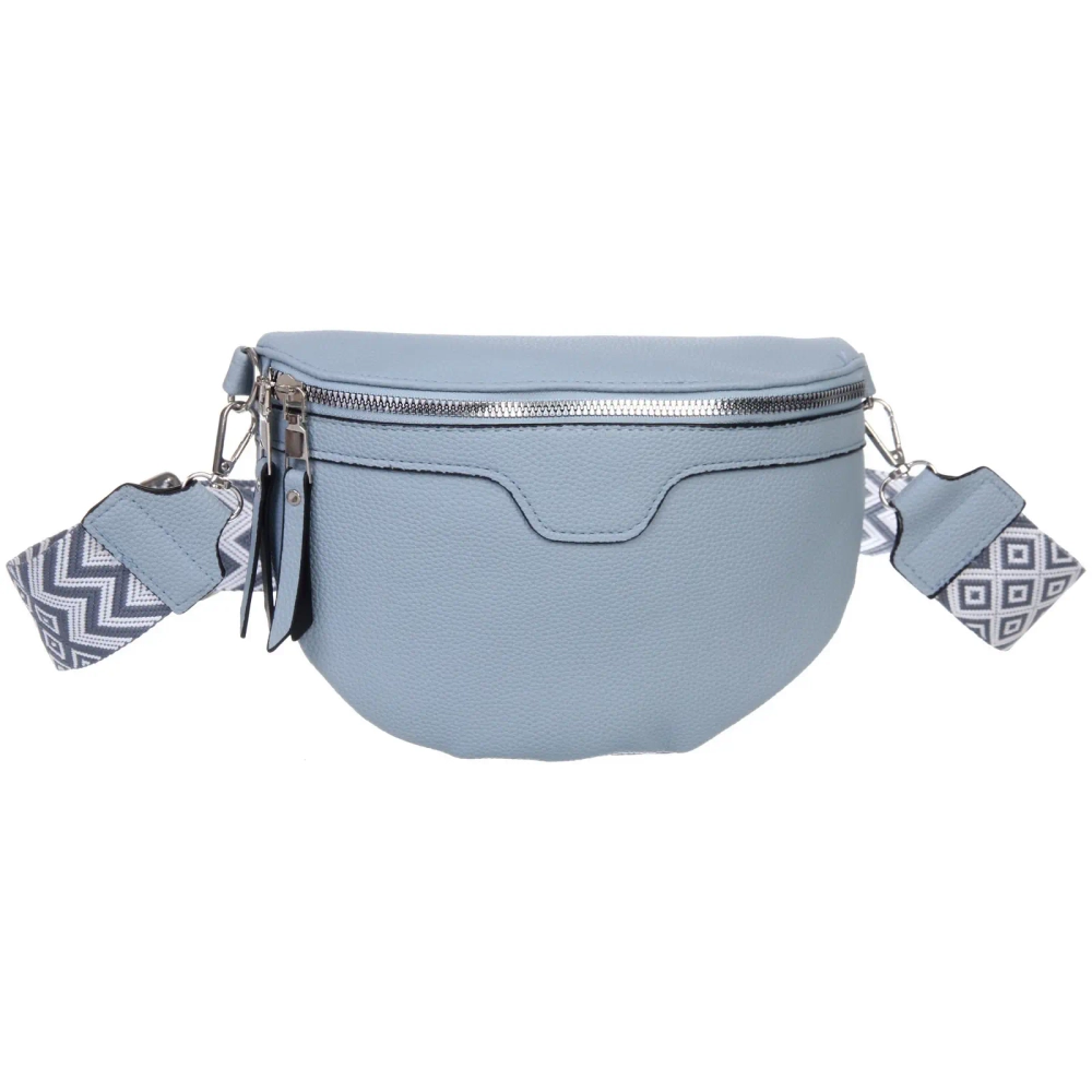 Сумка женская через плечо «ИМАНИ», цвет небесный, три кармана, 24*19*7*5см (лейбл Ultramarine)