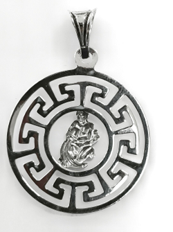 Ювелирная подвеска из серебра"Водолей"