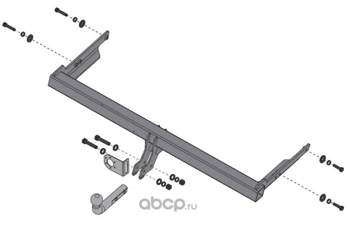 Фаркоп Skoda Karoq с 2020 г. Kodiaq с 2017 г. Volkswagen Tiguan с 2016 г.  (без электрики) (BERG)