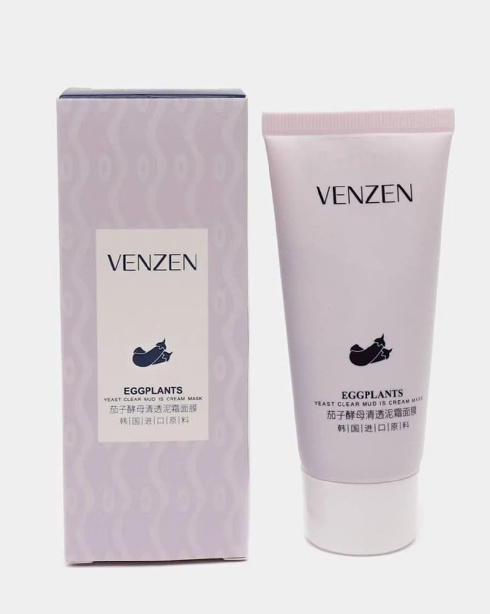 Глиняная крем-маска для лица с баклажаном, 60г