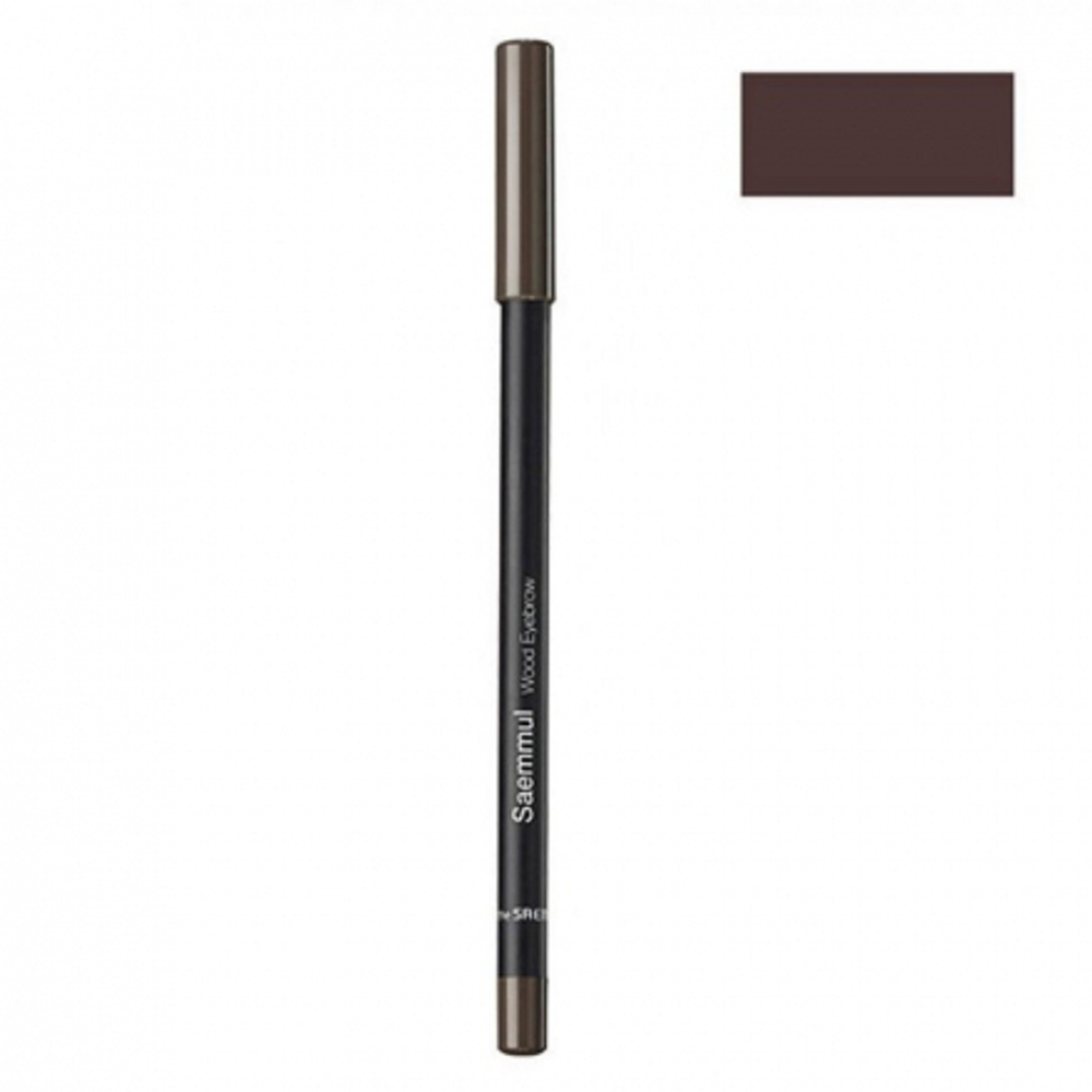 [The Saem] Saemmul wood eyebrow 03.black brown - Карандаш для глаз и бровей