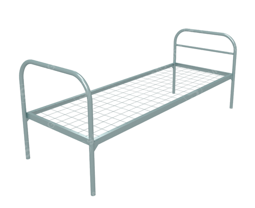 Кровать металлическая одноярусная "Бюджет", 70х190 см, сетка 100х50