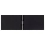 Фотоальбом 21х30 см, 40 черных листов, уголки/стикеры/ручка/клей/трафареты/маркеры, BRG Black, 880654