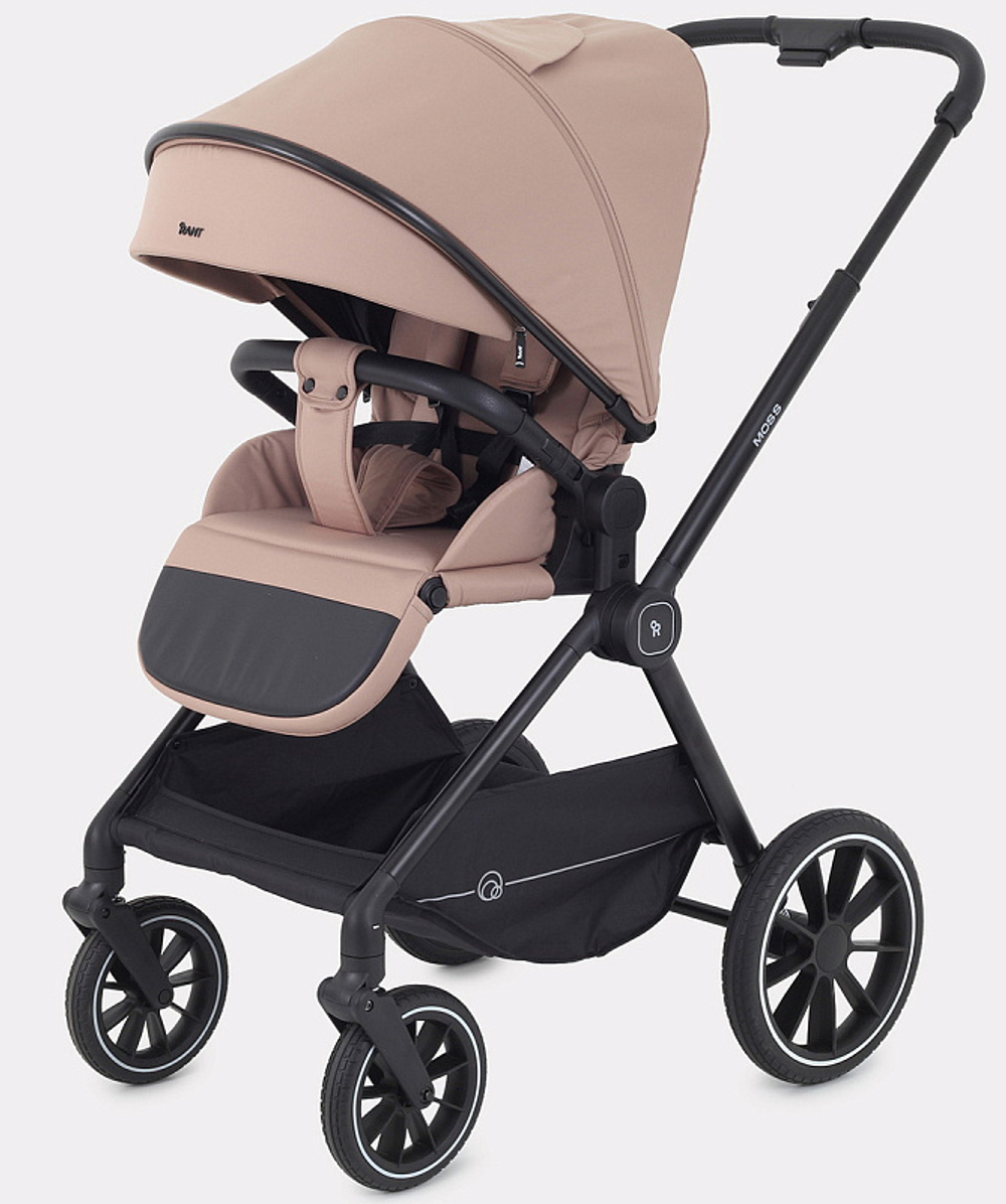 Детская коляска Rant Moss 3 в 1 с автокреслом Rant Cruise Black Latte beige