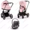 Детская коляска Cybex Priam IV 3 в 1 Peach Pink шасси Matt Black