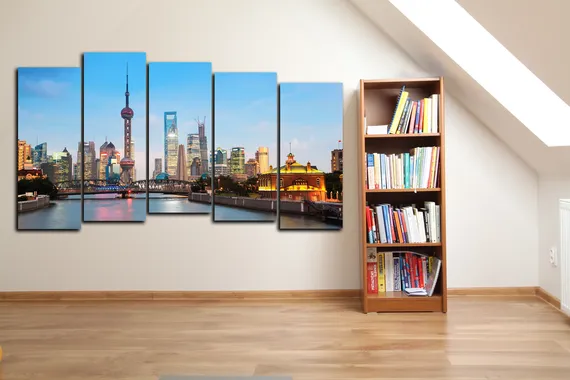 Модульная картина "Городской пейзаж"