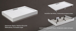 Душевой поддон из искусственного камня WeltWasser WW TRS 90 STONE-WT 90x90 10000004366 Белый