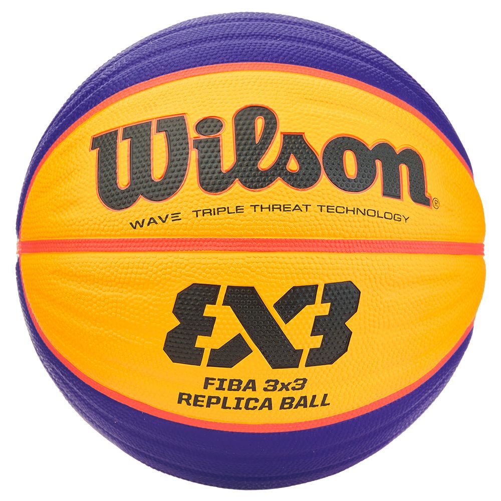Мяч баск. WILSON FIBA3x3 Replica, WTB1033XB, р.6, резина, бутил. камера, желто-синий