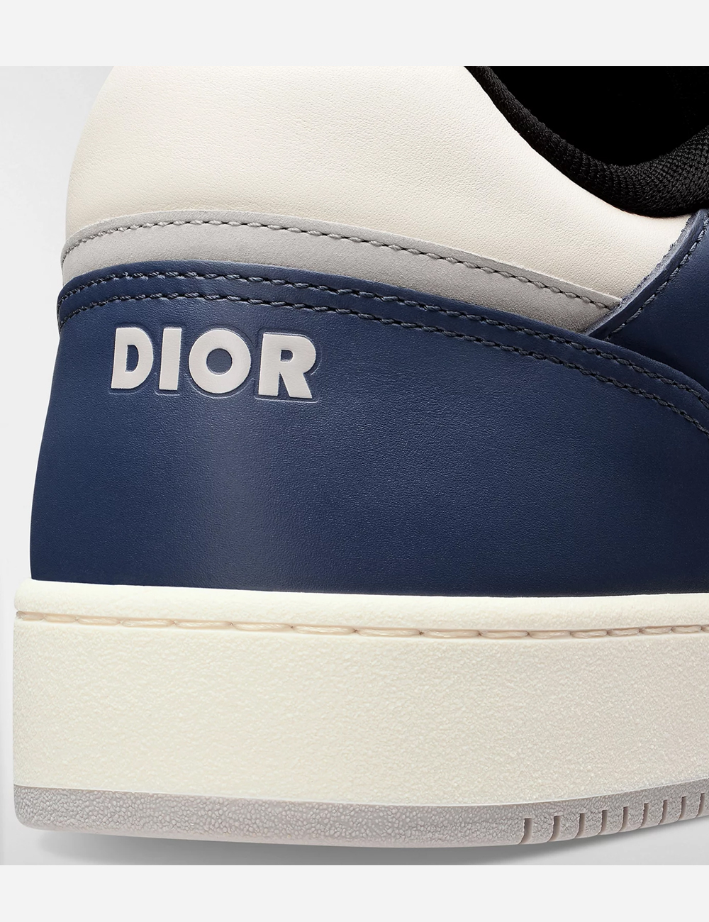 Кроссовки Dior B27 Uptown Low-Top Sneaker "Blue, Cream and Dior Gray Smooth Calfskin with Beige and Black Dior Oblique Jacquard"