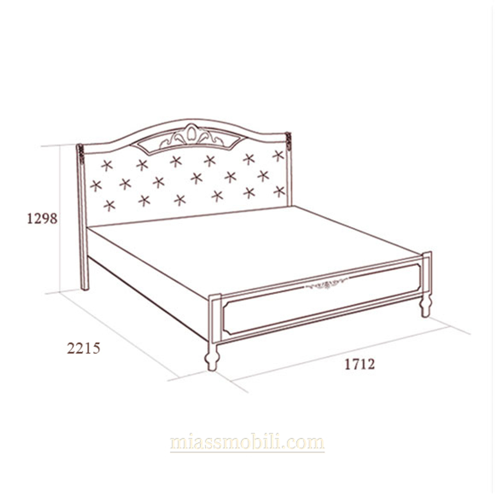 FLORIANA Спальня. Кровать двойная (2000*1600)