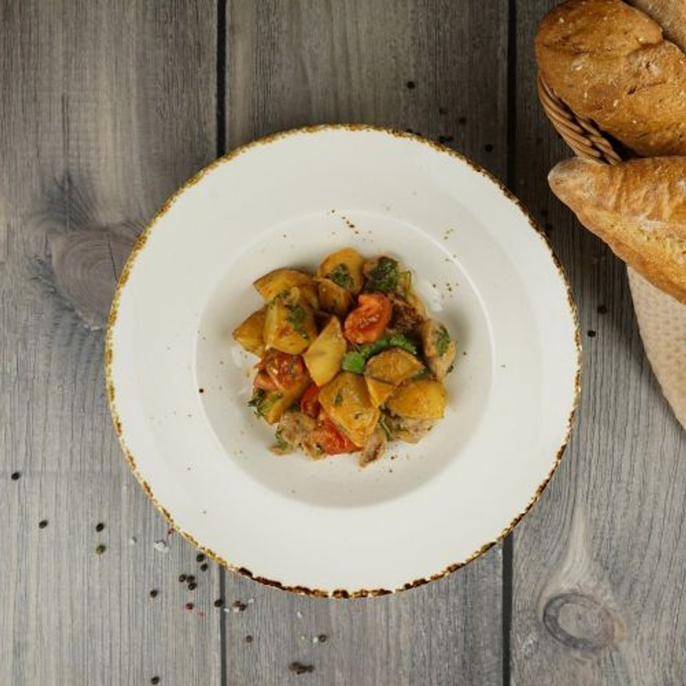 Тарелка круглая для пасты Organica Grain 400 мл, d=27,5 см, P.L. Proff Cuisin