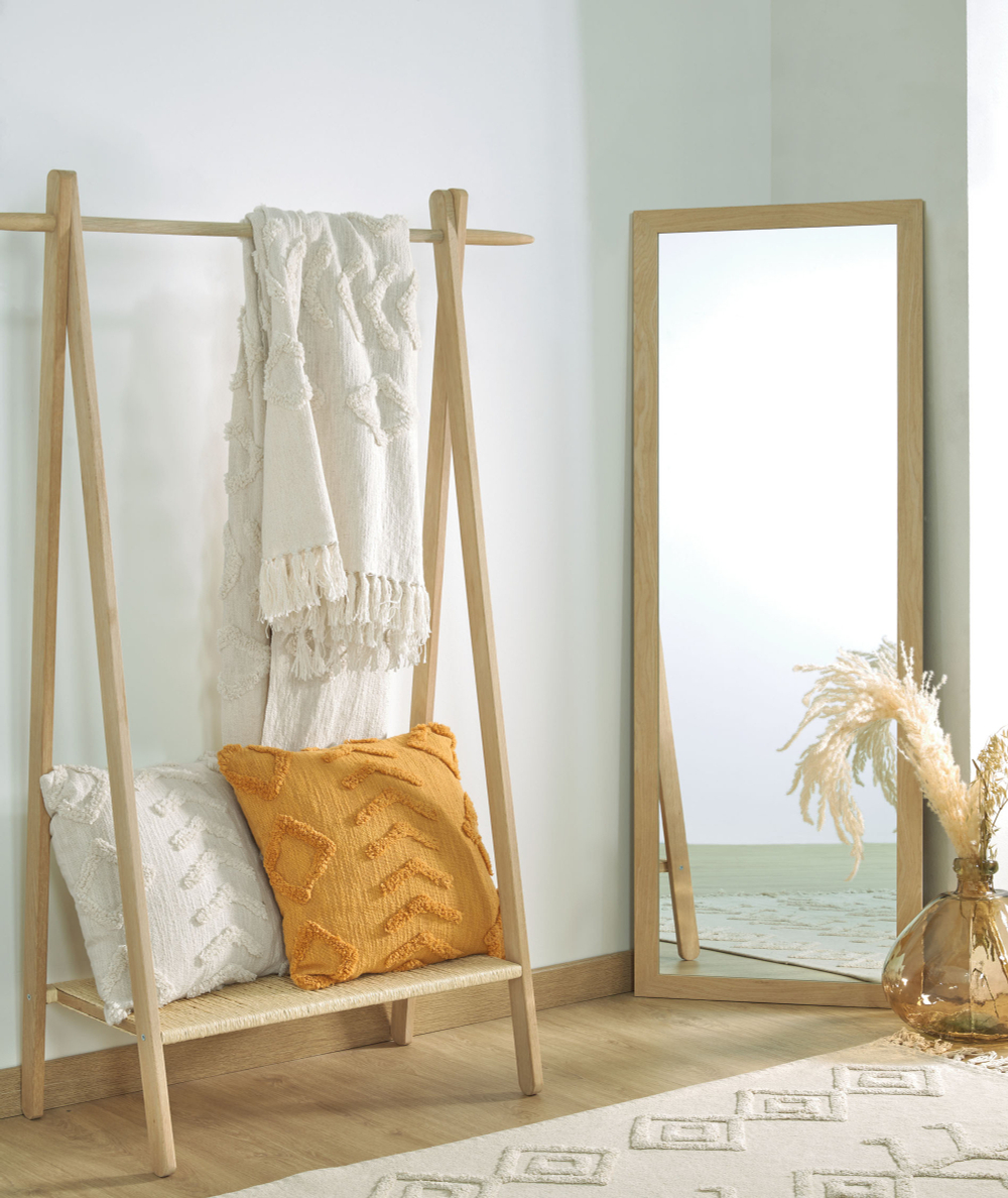 Зеркало Nerina 52 x 152 cm натуральная отделка в широкой раме