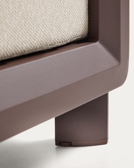 Уличное кресло Nerano из коричневого алюминия