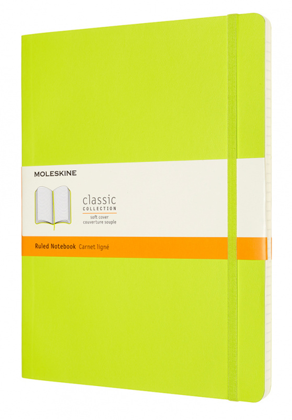 Блокнот Moleskine Classic Soft (QP621C2) XLarge 190х250мм 192стр. линейка мягкая обложка лайм