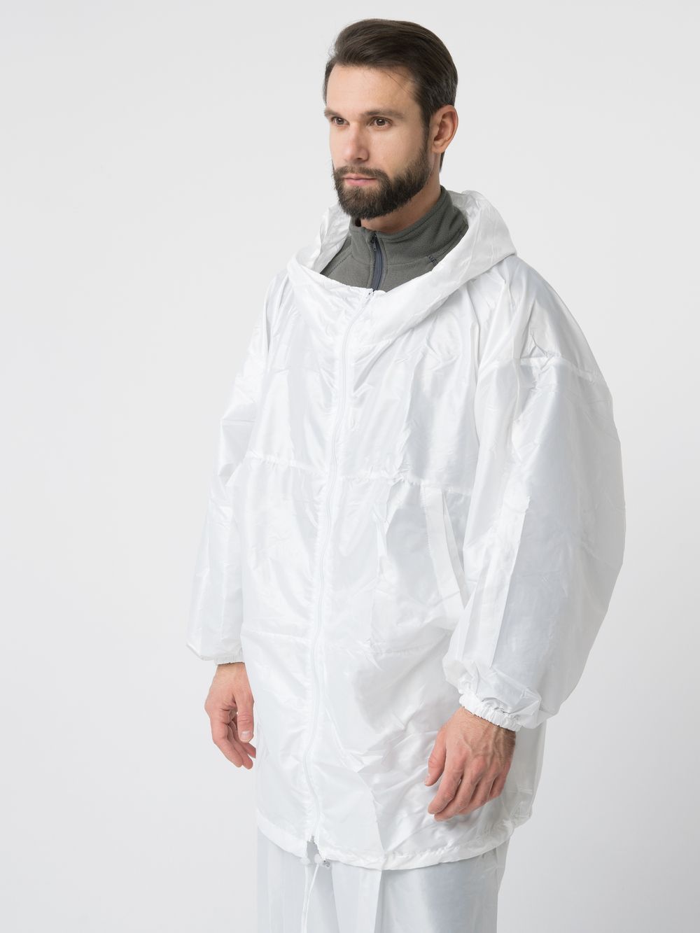 Костюм зимний маскировочный Метель с молнией ткань Taffeta цвет Белый