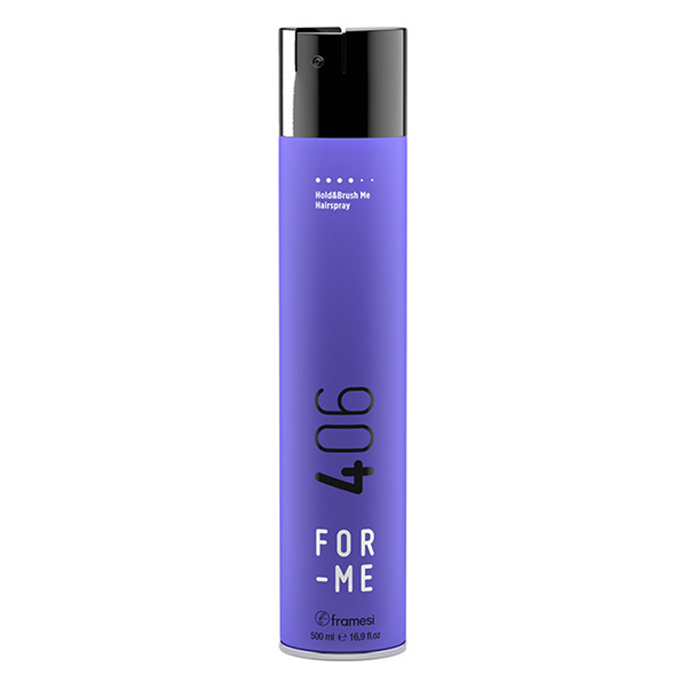 Лак для волос сильной фиксации Framesi For Me 406 Hold&Brush Me Hairspray 500мл