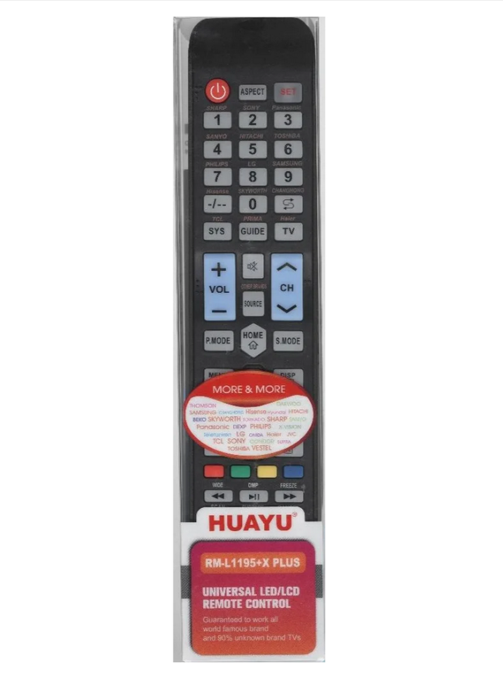 Пульт универсальный RM-L1195+XPLUS TV/LCD/LED Huayu