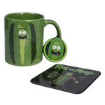 Набор подарочный Rick And Morty (Pickle Rick) Кружка + Подставка + Брелок
