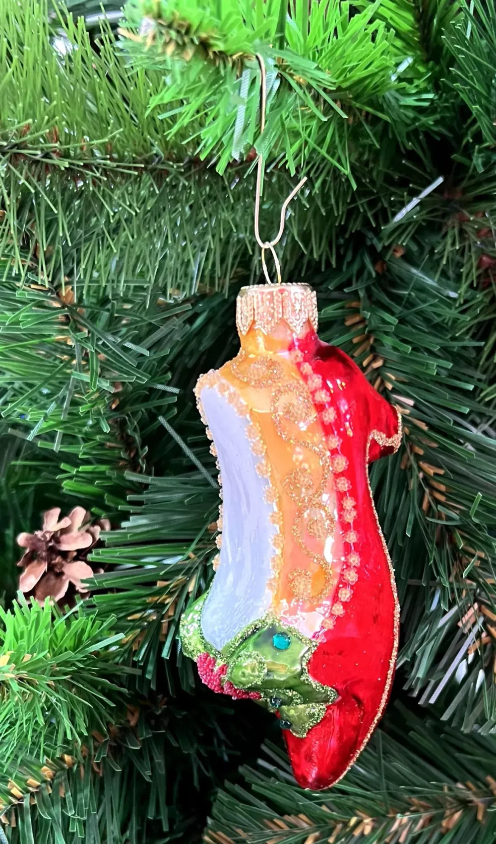 Набор стеклянных игрушек Золушка, красный, 3 шт., Irena CO (63120/1)