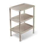 Этажерка универсальная Джета 3 полки коричнево-серая (комплект 4 шт)