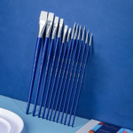 Набор кистей DELI "Finenolo", №6, круглая, березовая ручка 30 см, 6 штуки в уп., синтетика