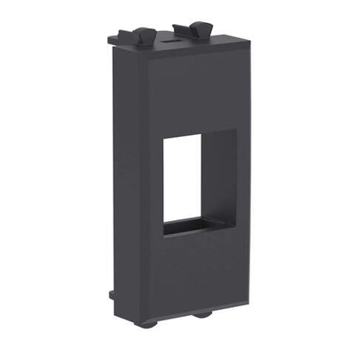 Адаптер без шторки для Keystone, "Avanti", "Черный матовый", 1 модуль