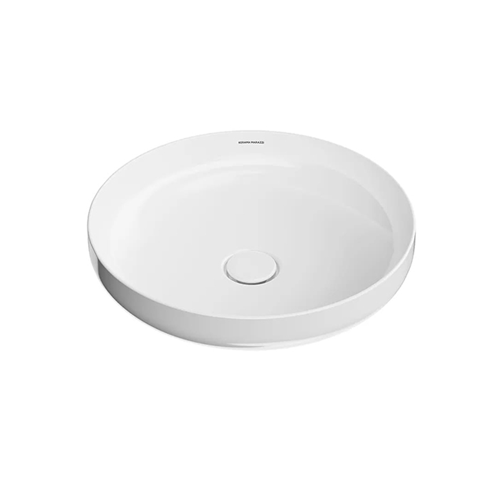 Раковина Kerama Marazzi Safi KMSFWb46GWh0 накладная 46 см, цвет белый глянцевый