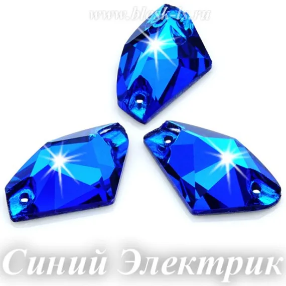 Пришивной галактик Dongzhou с 2 отверстиями, Синий Электрик