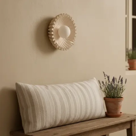 Wall design lamp Ostro Ecru by Simone & Marcel