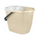 Ведро "Malta" прямоугольное 13л с отжимом МОП (бежевый)