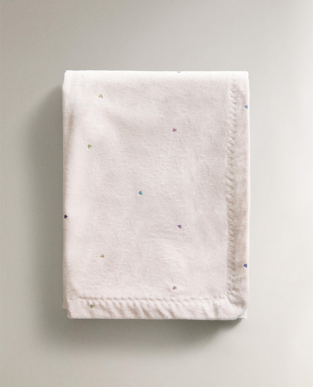 Zara Home плед детский из полиэстера, розовый, 85x120 см