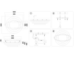 Ambrella Потолочный светодиодный светильник с пультом Disk FA8524