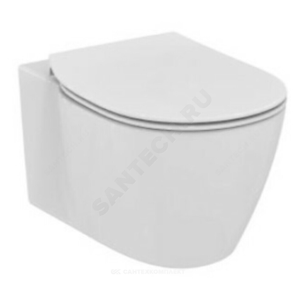 Унитаз подвесной горизонтальный выпуск без сиденья CONNECT AquaBlade Ideal Standard E047901