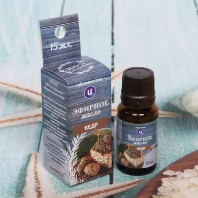 Масло эфирное 15мл «Кедр» ULTRAMARINE