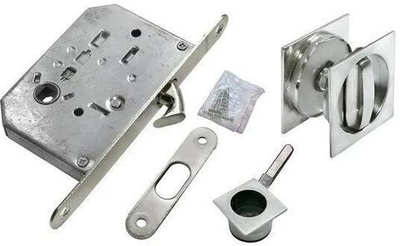 Комплект для раздвижных дверей MHS-2 WC хром матовый