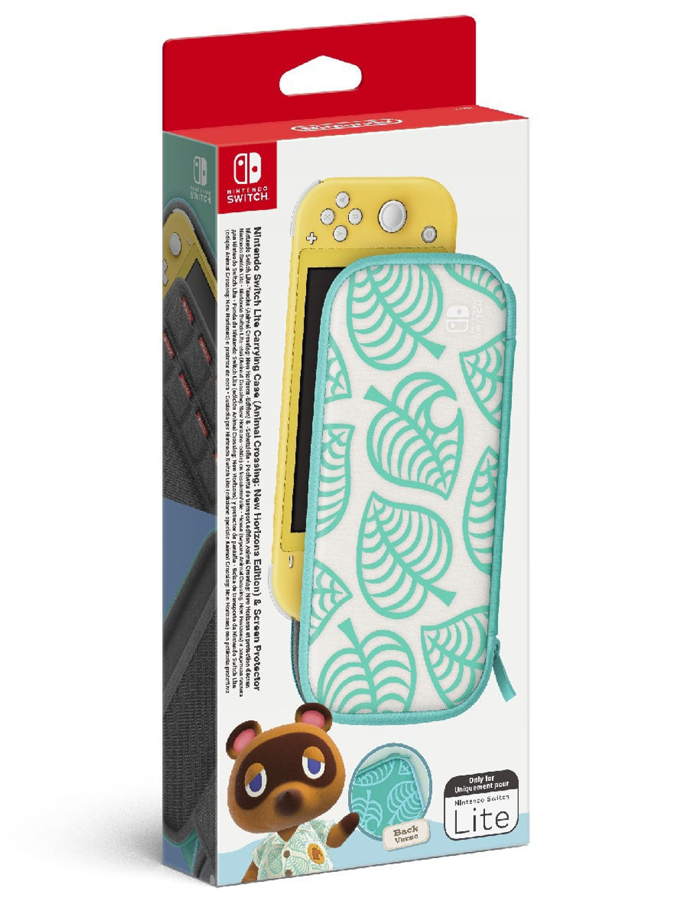 Аксессуар: NS: Чехол в стиле Animal Crossing: New Horizons и защитная плёнка для Nintendo Switch