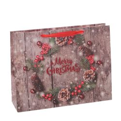 GAEM Пакет подарочный (бумага 230г/м2, блок микс 12шт), L24 W10 H18 см, 4в.