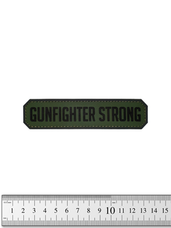 Шеврон Gunfighter Strong лента PVC. Олива